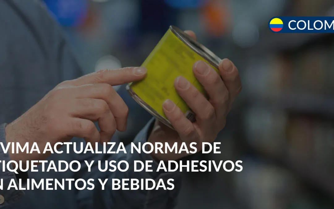 etiquetado y uso de adhesivos alimentos